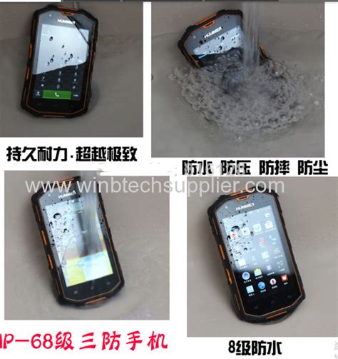 Waterproof Smartphone Dustproof Shockproof Capacitive Reader