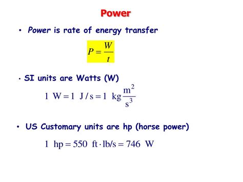 Watt: The SI Unit of Power