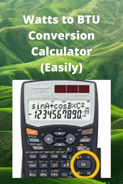 Watt BTU Conversion Calculator: Calculate Energy Efficiently