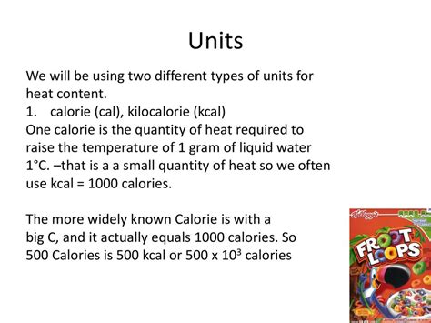 Watt and Kilocalorie: A Tale of Two Units