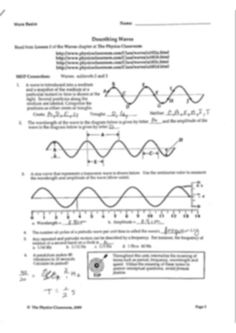 Wave Basic Answer Key Doc