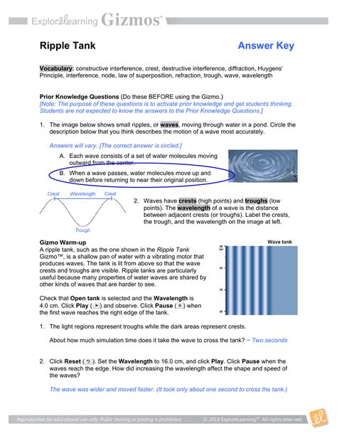 Waves Gizmo Answer Key: Unraveling the Principles of Wave Motion