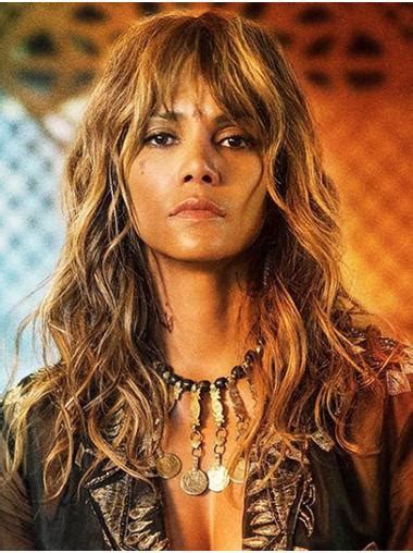 Wavy Blonde Lace Front Long With Bangs Halle Berry Wigs