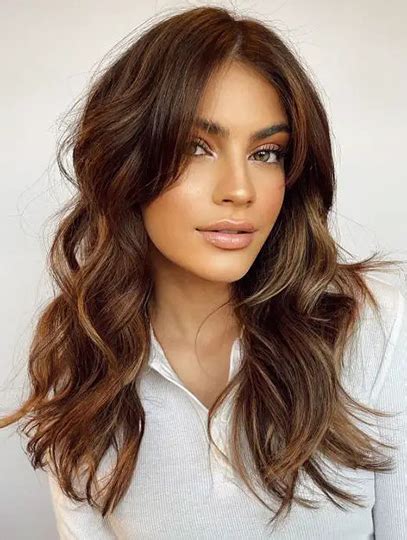 Wavy Brown Layered 18" Long Lace Front Wig