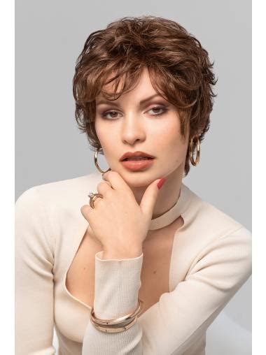 Wavy Synthetic 4" Cropped Wigs For Women