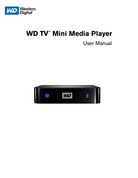 Wd Tv Mini Media Player User Manual PDF Doc