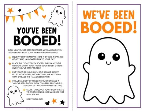 We've Been Booed Sign Printable