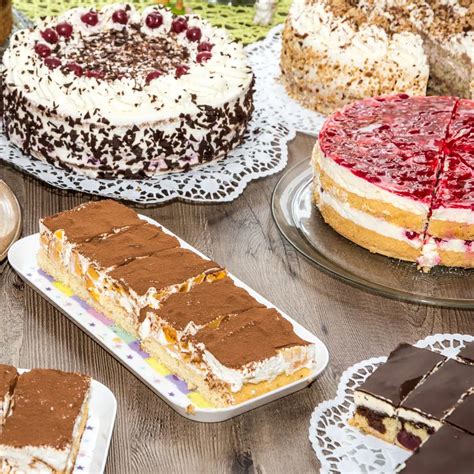 We have a wide variety of cakes to choose from.