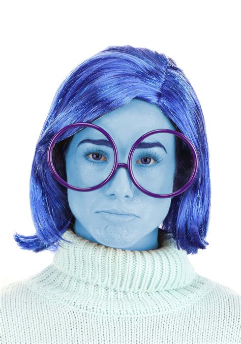 Wear a sadness wig and glasses to a costume party.