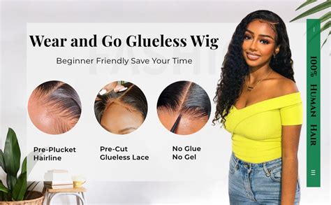 Wear and go glueless wigs: