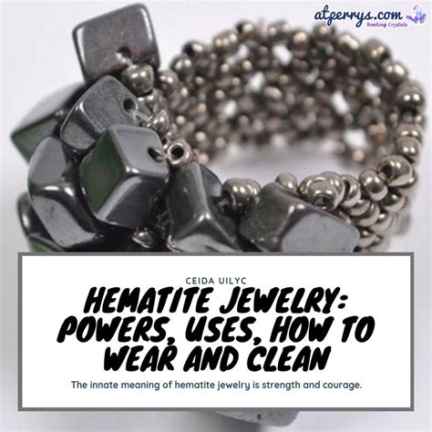 Wear hematite jewelry