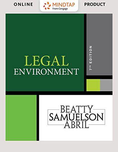 WebTutorâ„¢ on WebCTâ„¢ Printed Access Card for Beatty Samuelson s Legal Environment Doc