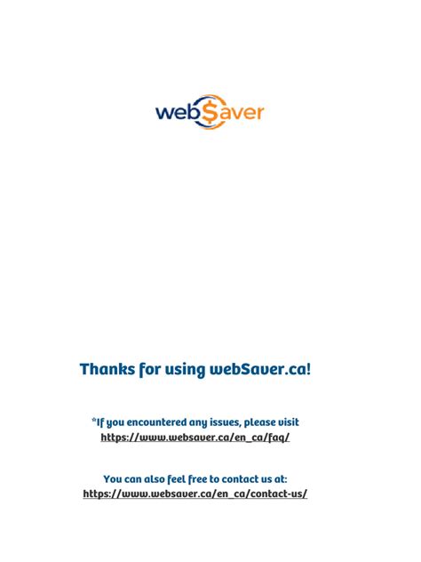Websaver Printables