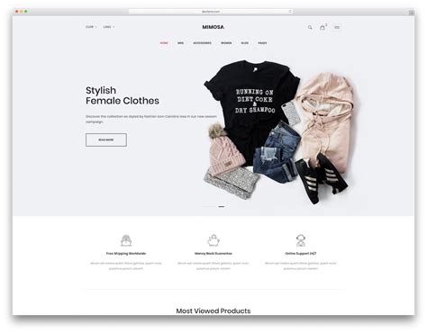 Website Clothing Templates
