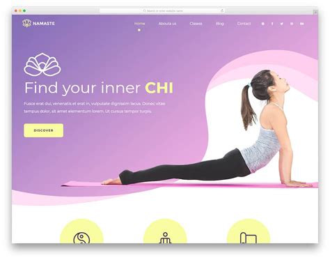 Website Templates For Yoga