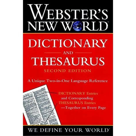 Webster's New Dictionary and Thesaurus Set Kindle Editon