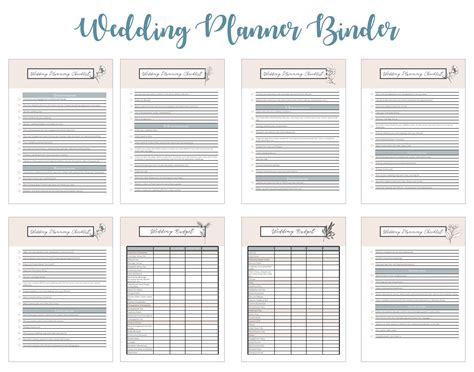 Wedding Binder Template
