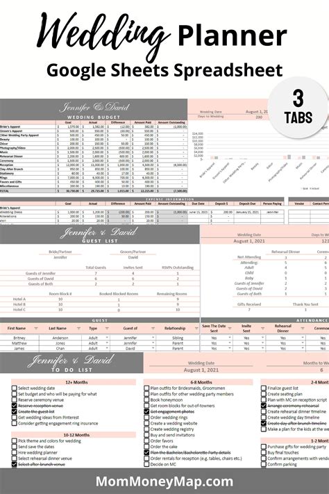 Wedding Budget Template Google Sheets