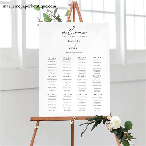 Wedding Photo Seating Chart