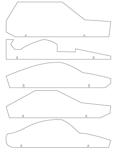 Wedge Pinewood Derby Car Template