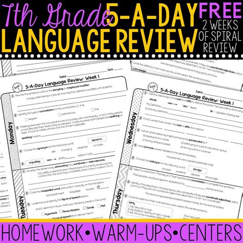 Week 34 Daily Language 7 Grade Answers Doc