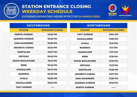 Weekday Hours of Operation