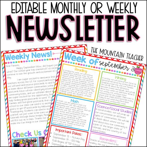 Weekly Newsletter Template