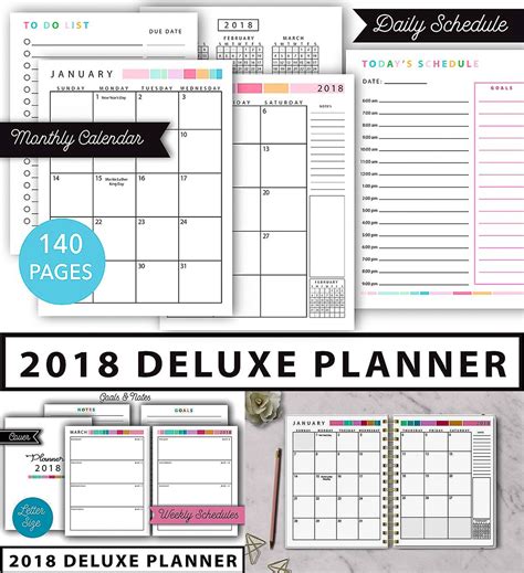 Weekly Planner 2018 Weekly Planner Portable Format Black and White Abstract Triangles Premium Cover with Lettering Art Daily Weekly and Monthly Mindfulness Antistress and Organization Epub