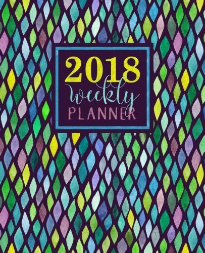 Weekly Planner 2018 Weekly Planner Portable Format Trendy Teal Turquoise and Lime Abstract Watercolor Premium Cover with Modern Calligraphy and Mindfulness Antistress and Organization Epub