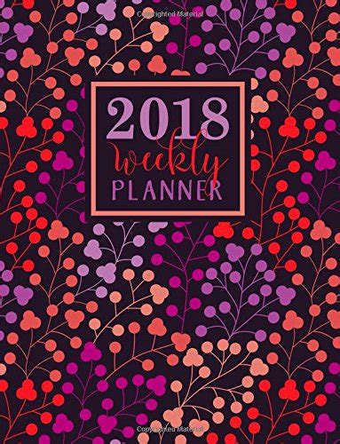 Weekly Planner Large Format Lavender Peach Purple and Coral Berries Premium Cover with Modern Calligraphy and Lettering Art Daily Weekly and Monthly Antistress and Organization Volume 1 Kindle Editon