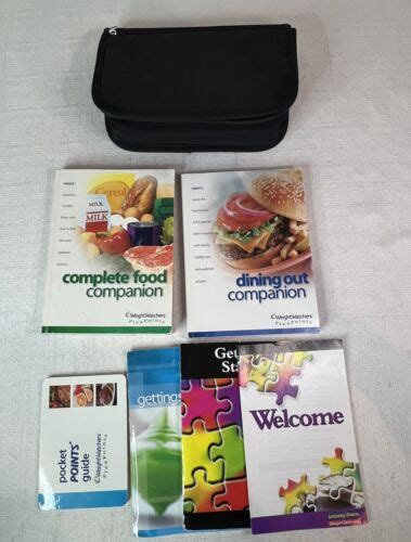 Weight Watchers Flex Points Dining Out and Complete Food Companions Complete with Carry Case