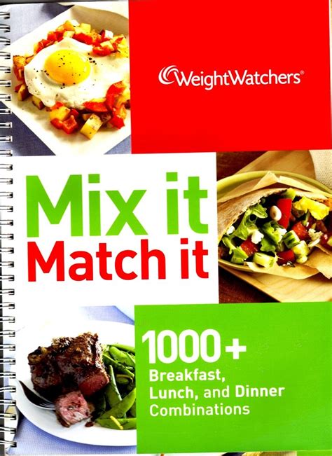 Weight Watchers Mix it Match it 1000 Breakfast Lunch and Dinner Combinations Reader