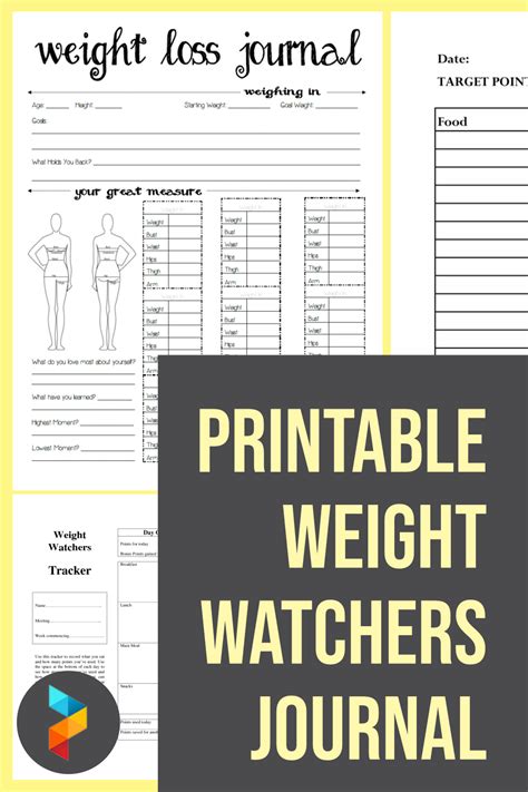 Weight Watchers Tools for Living Journal Doc