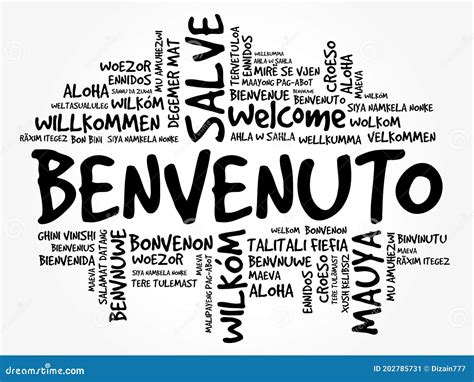 Welcome in italian language