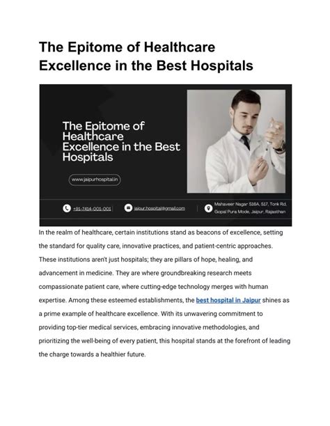 Welcome to the Epitome of Medical Excellence in the Heart of Singapore