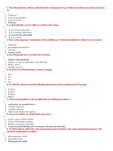 Welding inspection questions cswip exam Ebook Epub