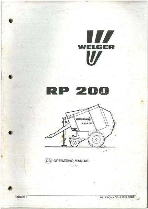 Welger Baler Operators Manual Ebook Epub