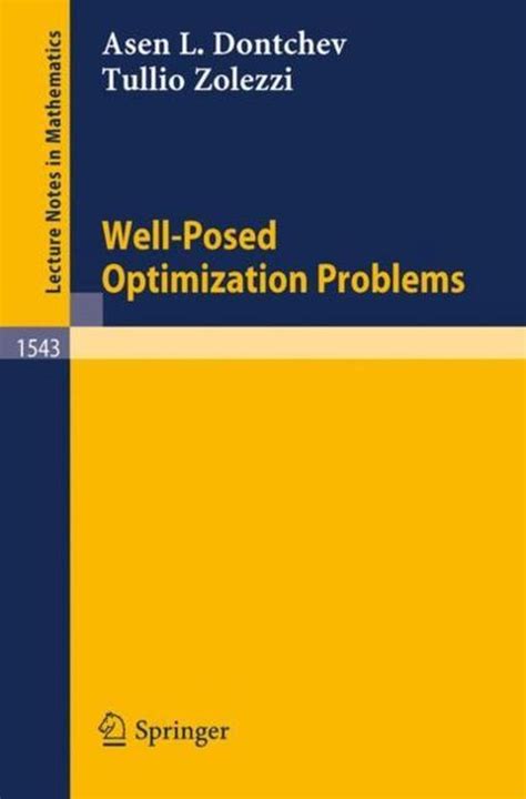 Well-Posed Optimization Problems PDF