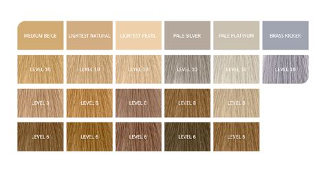 Wella Blonde Toner Chart