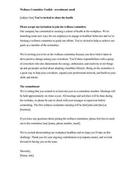 Wellness Check Email To Employees Template