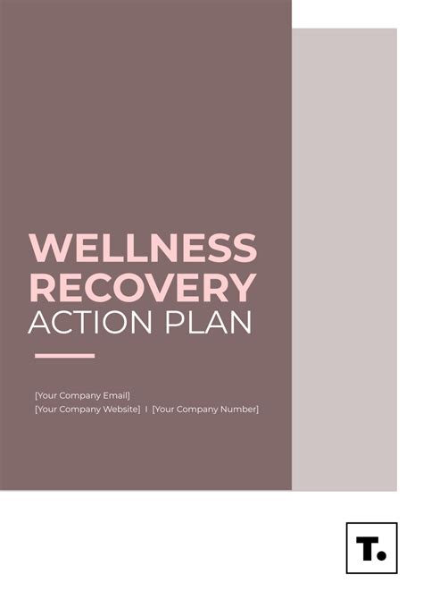 Wellness Recovery Plan Template