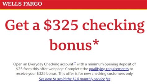 Wells Fargo Sign-Up Bonus: Unlock $325