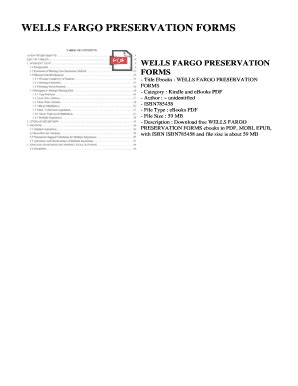 Wells-fargo-preservation-forms Ebook Kindle Editon