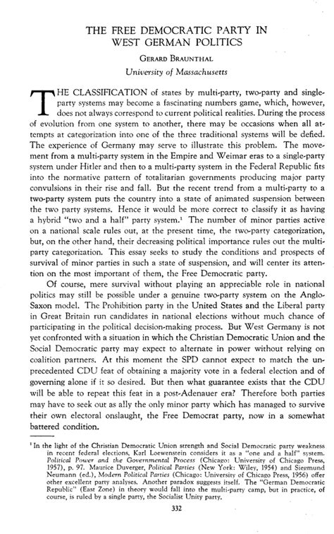 West German Politics in the Mid-Eighties Crisis and Continuity Reader