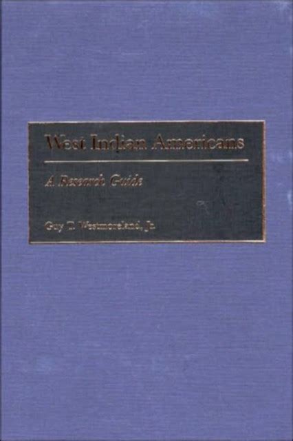 West Indian Americans A Research Guide Epub