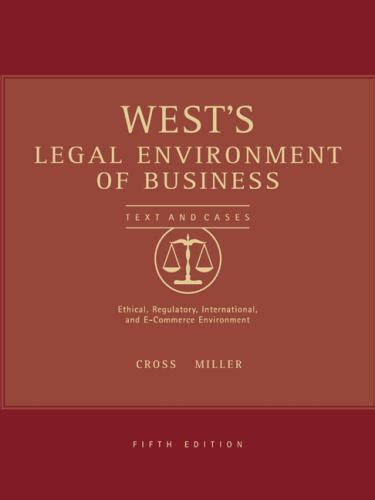 West s Legal Environment of Business Epub