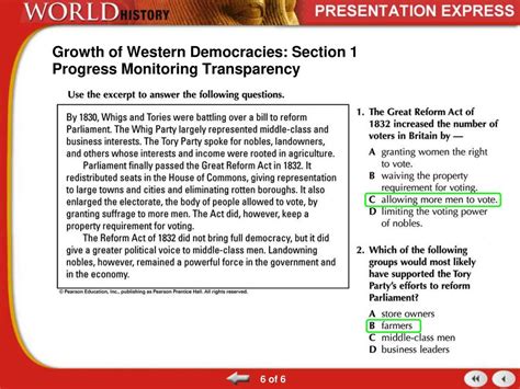 Western Democracies Guided Answers Section 1 Reader