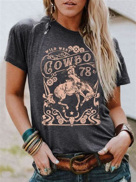 Western T Shirts for Ladies: Embracing the Spirit of the Wild West