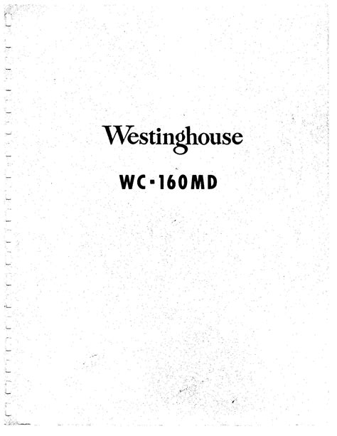 Westinghouse Service Manual Ebook Kindle Editon