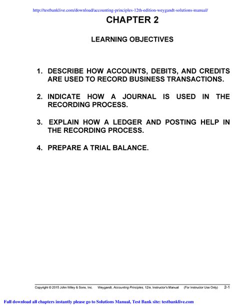 Weygandt Accounting Principles Solutions Chpter 4 Epub